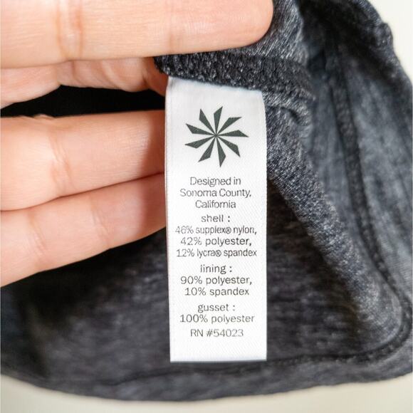 ATHLETA Grey Knit Excursion Skort Pull-On Pockets Drawstring Women's Medium - Picture 6 of 7